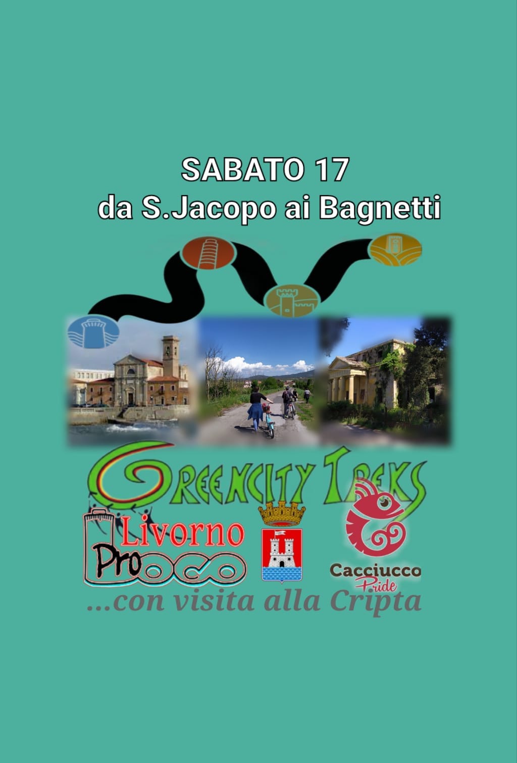 Percorso dalla Cripta di S. Jacopo ai Bagnetti, per il Festival del Cacciucco-sabato 17 settembre