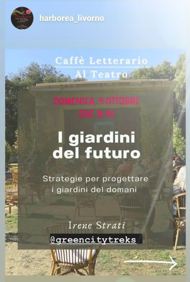 Conferenza: I Giardini del Futuro – domenica 9 ottobre ore 16:45