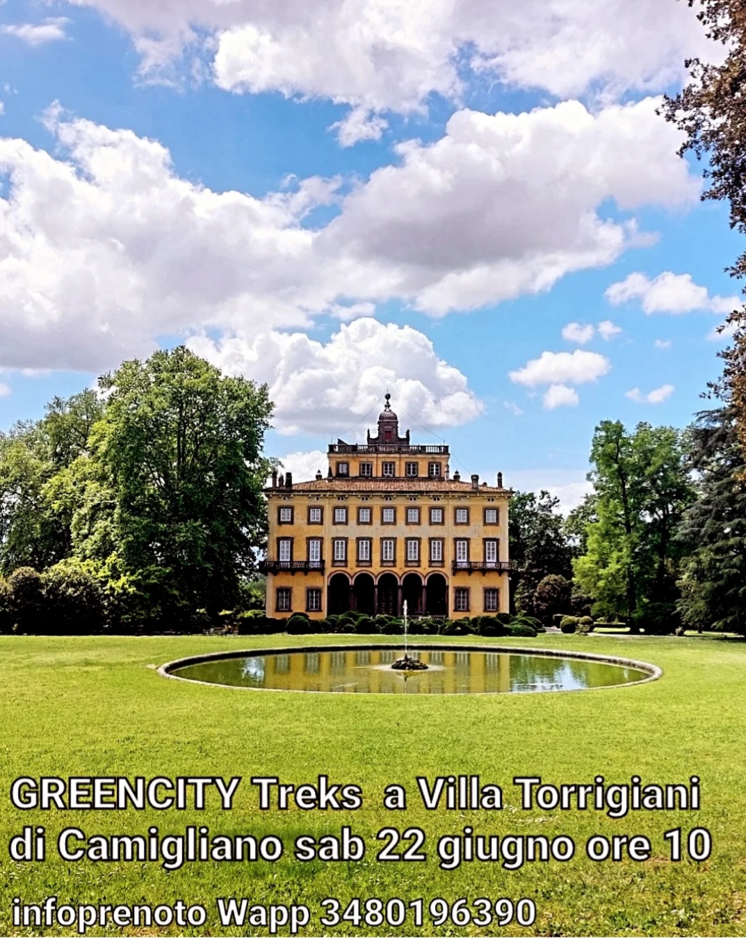 Percorso GREENCITY Treks a Villa Torrigiani di Camigliano (Lucca) -sabato 22 giugno