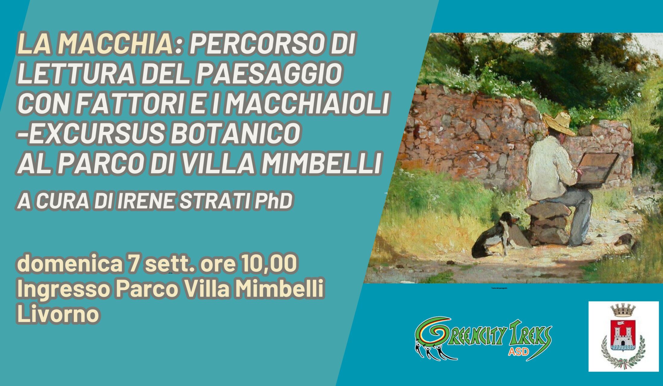Percorso tra Arte e Natura per BICENTENARIO GIOVANNI FATTORI – domenica 7 settembre